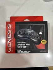 Sega Genesis Retro-Bit Wireless Bluetooth 8-Button Controller RARE DISCONTINUED