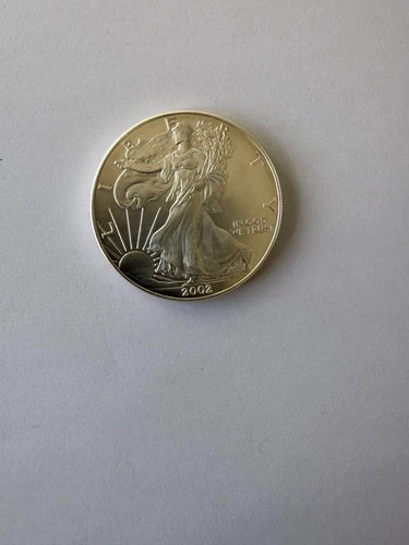 2002 United States 1 oz fine silver Eagle Dollar