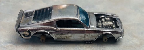 Hot Wheels Redline 1970 Boss Hoss Silver Special Club Car Chrome Mustang Ford