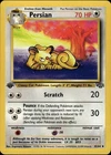 Persian Uncommon Jungle 42/64 Colorless 1st Edition Pokemon Card