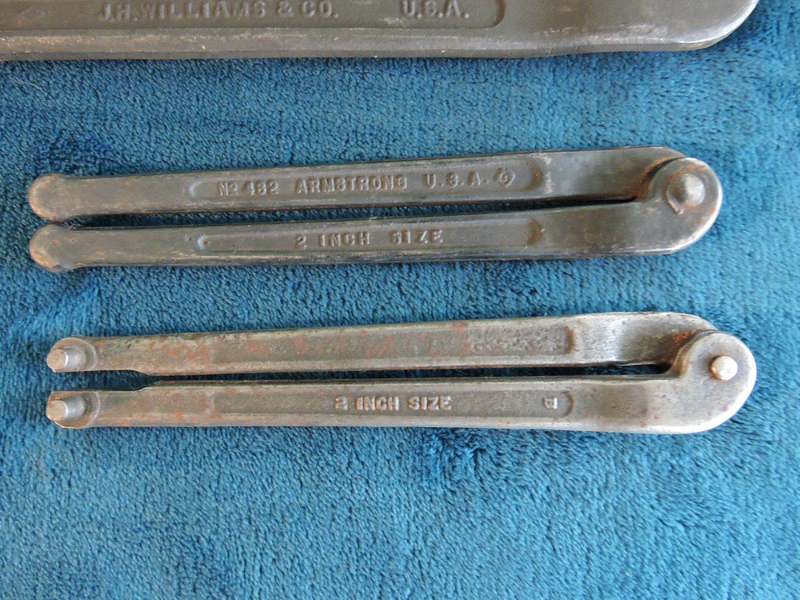 J.H. Williams Adjustable Face Pin Spanner Wrenches  482 & 484 and Armstrong 482.