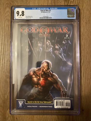 GOD OF WAR CGC 9.8 #1,2,3,4,5 & 6 CGC 9.6 2010 COMPLETE SET 1-5 9.8 & 6 CGC 9.6 - Picture 4 of 7