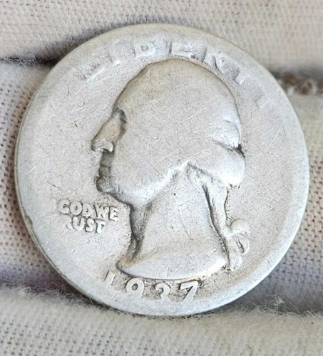 1937-D Washington SILVER Quarter Denver Mint USA Collector Coin 90% Ag