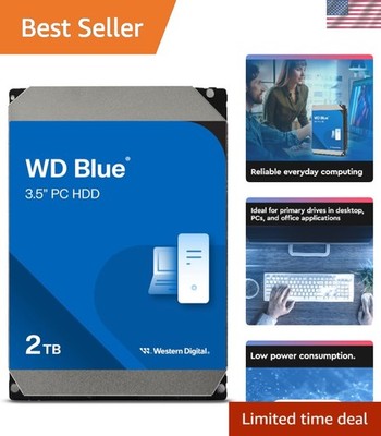 Western Digital 2TB Blue PC Internal Hard Drive - 7200 RPM Class, SATA 6 Gb/s...