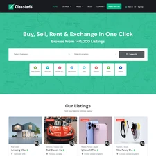 Ads Posting Websites Design for Sale with Free VPS Web Hosting