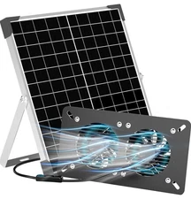 Voltset Solar Fan for Outside 20W Solar Power Exhaust Fan for Outdoor W/ Panel