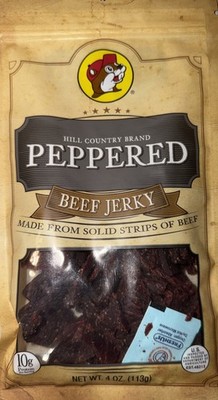 Bucees Hill Country Peppered Beef Jerky  8 oz