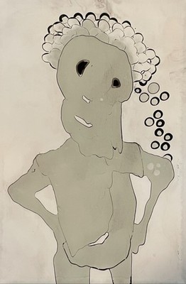 Tonito Original Painting.Incredible Organic.Otherworldly unique art.ALMOST. 1