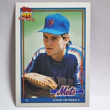 1991 Topps 457 Todd Hundley Glow Back