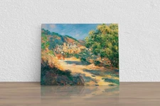 Claude Monet "The Road to Monte Carlo" Canvas Print Wall Art Home Decor