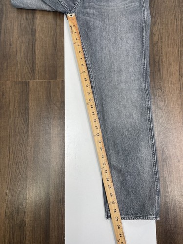 Hugo Boss Mens Size 33x30 Light Gray Candiani Denim Jeans Straight - Picture 9 of 12