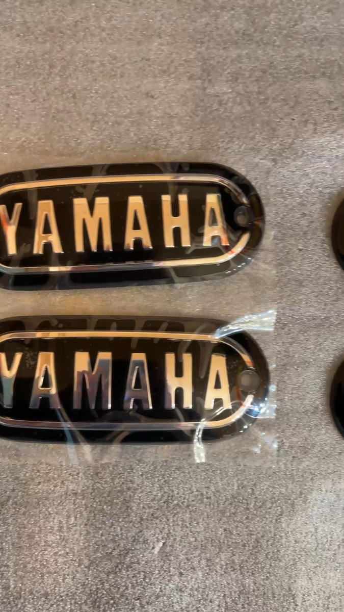 1969 - 71 Yamaha Enduro DT1 RT1 MX Fuel Gas Tank Badges Emblem 211