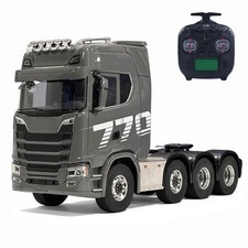 1/14 Tractor Truck 8*8 RC Lorry Vehicle Metal Chassis Light Sound 2Speed Gearbox
