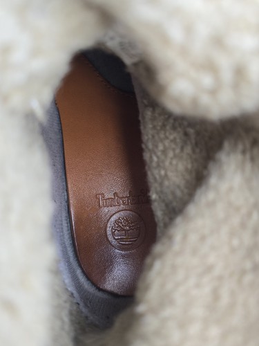 Timberland Teddy Fleece Leather Ankle Boots Fold-Down UK Size 3.5 - Picture 22 of 23