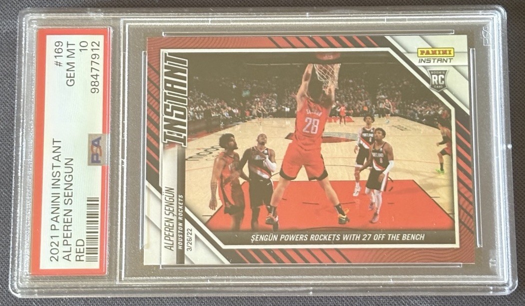 2021 Panini Instant Red #169 Alperen Sengun RC Rookie PSA 10 GEM MINT Rockets