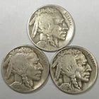 1929-P 1929-D 1929-S Buffalo Nickel Set (Lot#2)