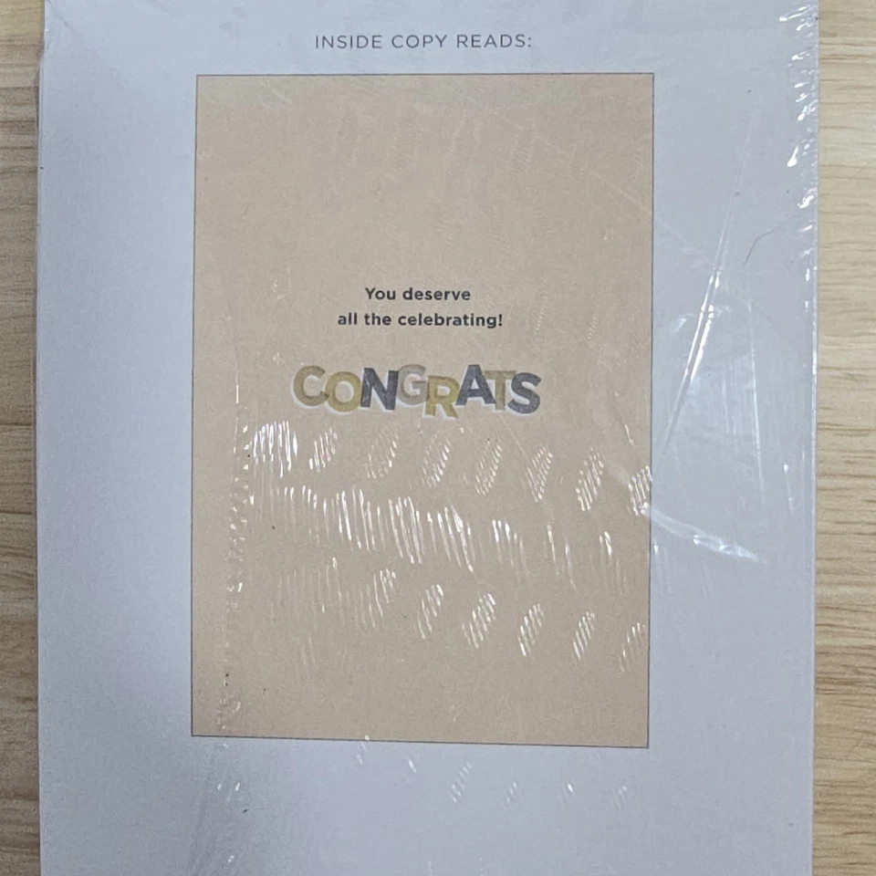 8 Graduation Greeting Cards with Envelope - 1 design GRAD! Congrats - Image 3 of 3