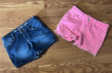 Lot of 2  Cat  Jack Shorts Girls M 8 Denim