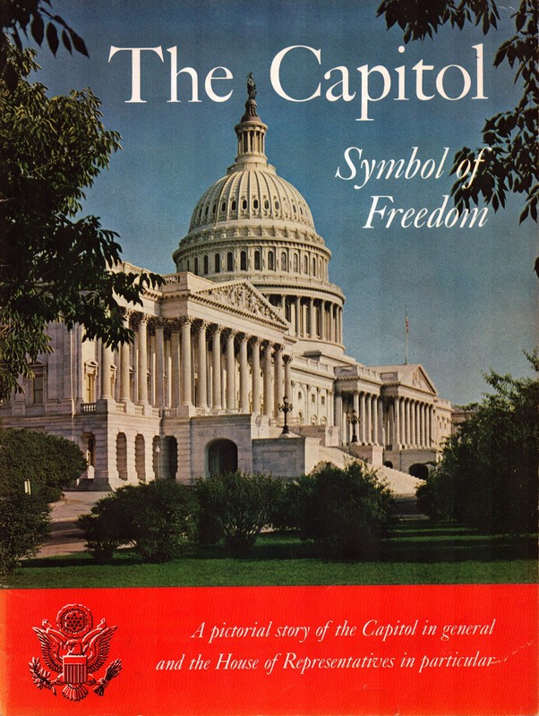 VINTAGE U.S. CAPITOL PICTORIAL HISTORY (1963) JFK FDR HOUSE SENATE CONGRESS