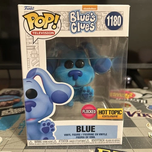 Funko POP! Television: Blue’s Clues - Blue #1180 Flocked- Hot Topic Exclusive