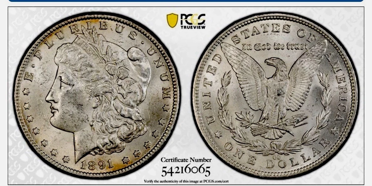 MS 61 Graded 1891 Year Morgan US Dollars (1878-1921) for sale | eBay