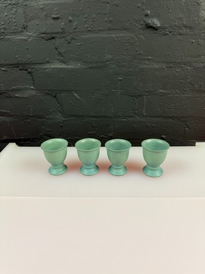 4 Denby Luxor Eierbecher mit Fuß 6,5 cm hoch Set