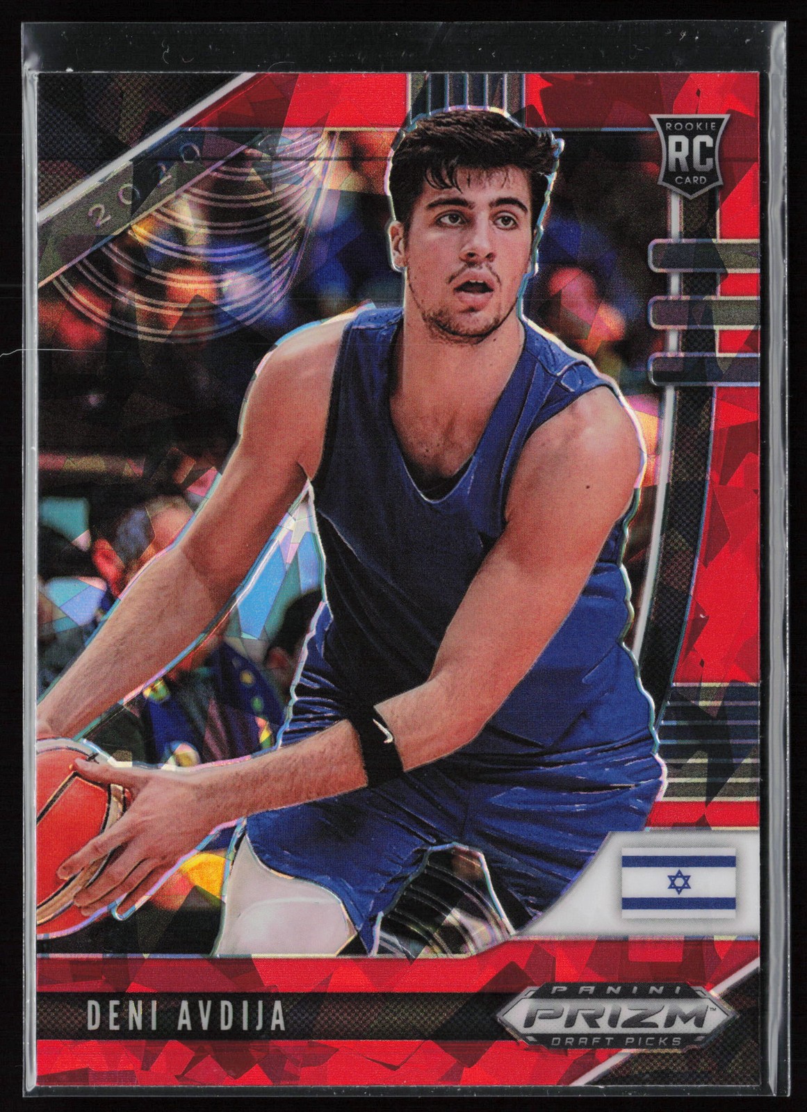 2020 Panini Prizm Draft Picks Collegiate #6 Deni Avdija Red Ice