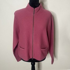 WOOLRICH maglione cardigan donna Desert Rose full zip lana taglia M