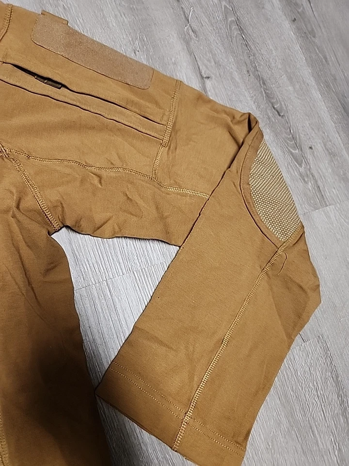 Tactical Product Combat Frog Suit Brown Long Sleeve Shirt Airsoft Mens 3XL - Image 4 of 4