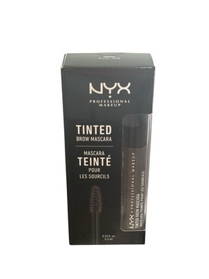 NYX Professional Makeup Tinted Brow Mascara - TBM05 Black 0.22 Fl Oz New