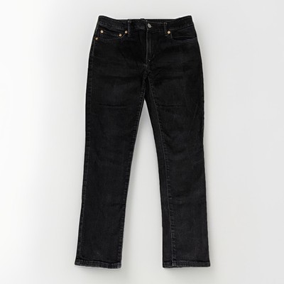 American Eagle Airflex Skinny Jeans Men 32x28 Black Denim Stretch Preppy City
