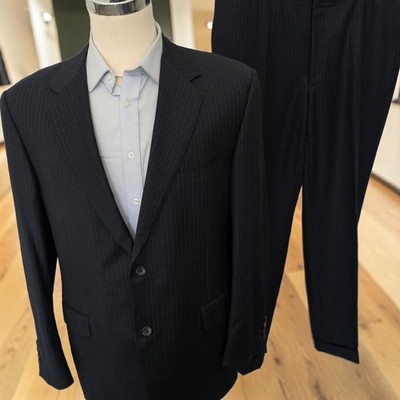 Canali Suit 46r 40x31 Full Canvas 56 Italy Dual Vent Vintage