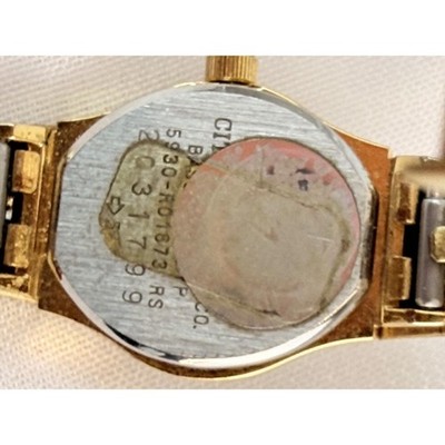Citizen Quartz Vintage Gold Tone Women Cocktail Watch 5930 