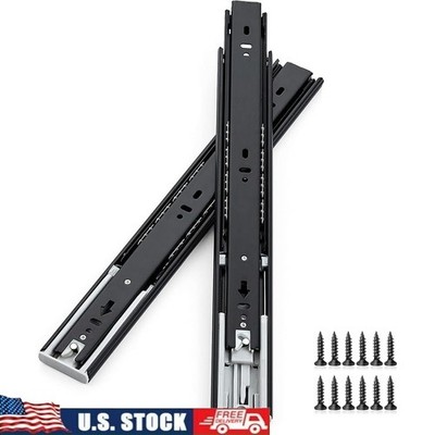 Heavy Duty Soft Close Drawer Slides Full Extension Ball Bearing 5 Pairs New