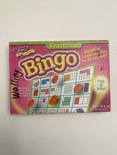 Fractions Bingo. Cards Laminated For Longevity. Excellent Used Condition. 2002.