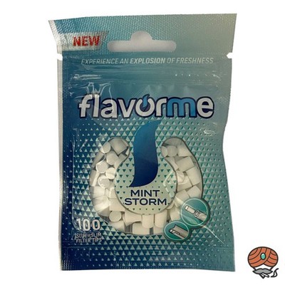 Flavorme Superslim Filter Tips Menthol, 1 Packung à 100 Feinfilter, 5 mm