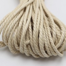 20 Meters Khaki Waxed Twisted Cotton Cord Thread Line 2mm Macrame Rope String