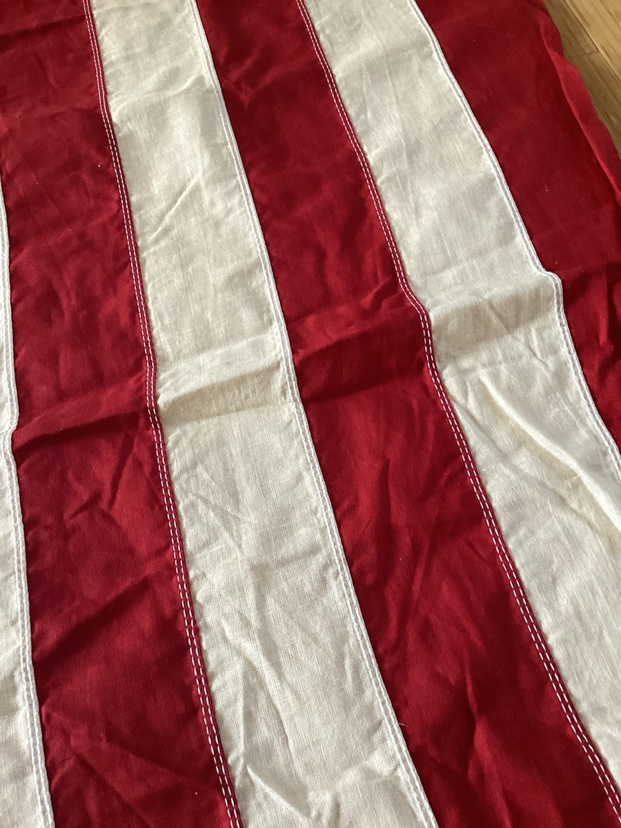 Vintage Reliance 100% Cotton America Flag Rustic Annin 56” X 32
