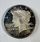New Listing1 Troy Oz .999 Fine Silver Peace Dollar Design Round Bullion Coin
