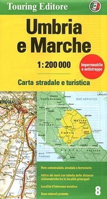 Umbria e Marche: TCI.R08: No. 8 (Regional Road Map), TCI, Good Book