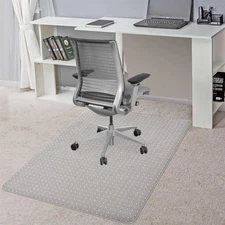 Chair Mat for Carpets, 30" X 48" Transparent Office Chair Mat for Low Pile Ca...