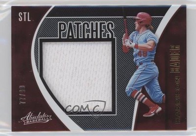 2021 Panini Absolute Patch 77/99 Harrison Bader #PAT-HB Patch nd3