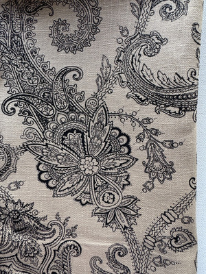 Ralph Lauren Derwent Paisley Dune Fabric Remnant 24''x24''