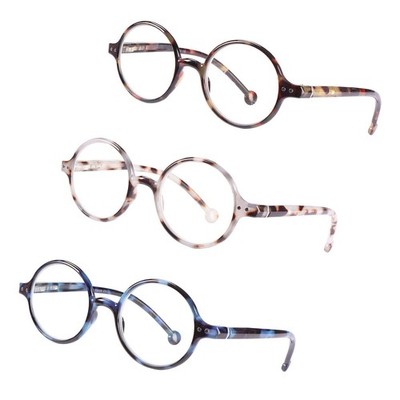 TISHUI Blue Light Blocking Reading Glasses Round Readers +1.25 Men Women