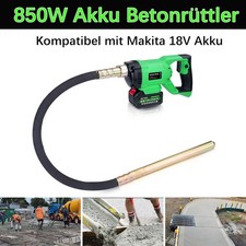 850W Akku Betonrüttler Einhandrüttler Rüttelflasche 35mm Betonverdichter 1.5m