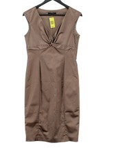 Coast Bodycon Midi Dress S in Brown