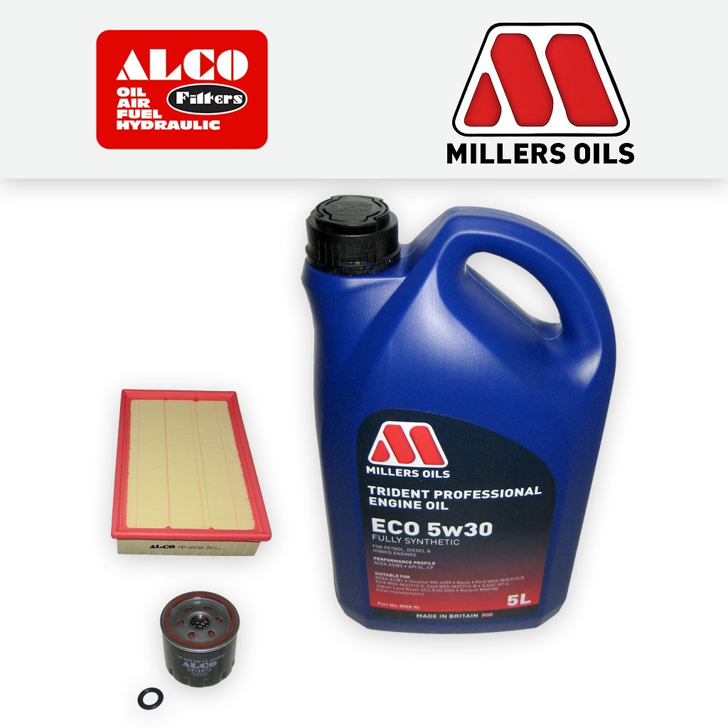 SERVICE KIT for FORD FOCUS MK2 1.6 16V OIL AIR FILTERS +OIL (2004-2007)