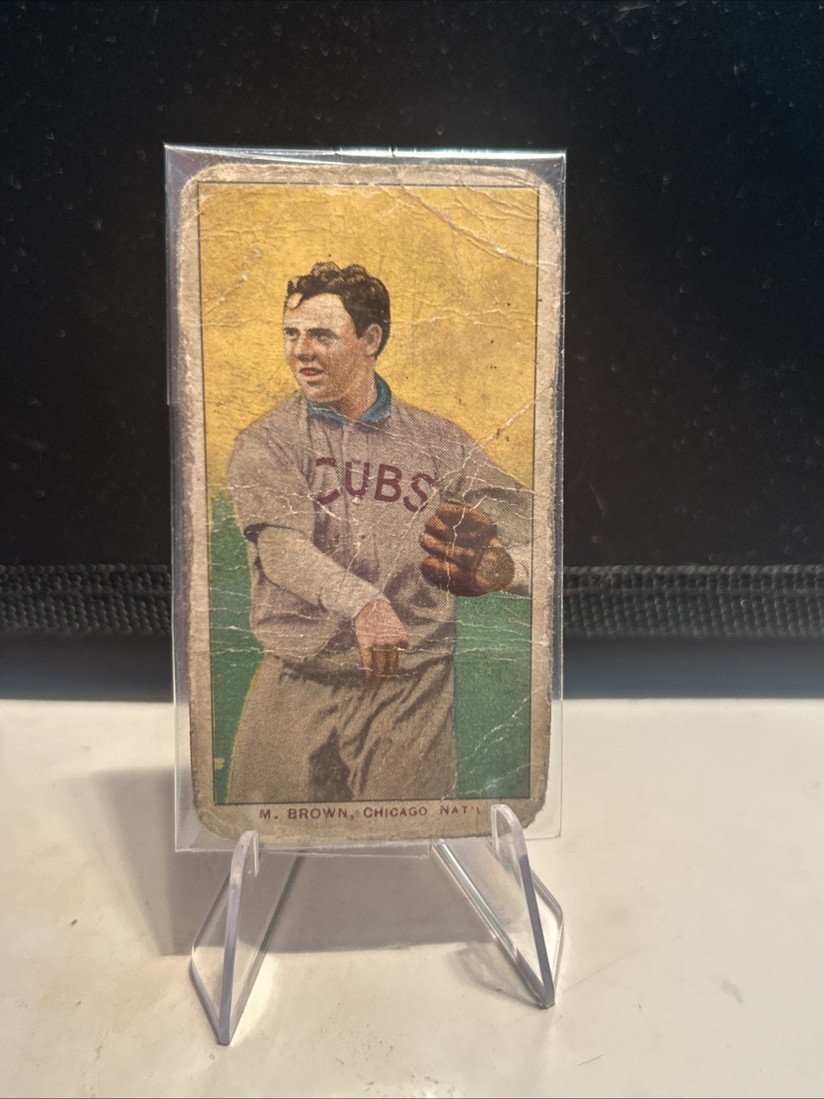 1909-11 T206 - Mordecai Brown 150 Back Cubs on Jersey