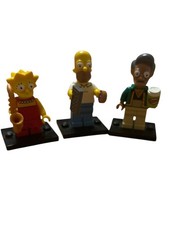 Lego Mini Figure The Simpsons Series 1 71005 Lot Of 3 Homer Lisa And Apu