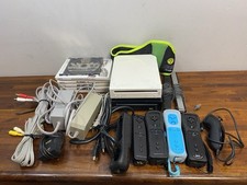 Nintendo Wii (2) Console Lot RVL-001 White & RVL-101 Black + 6 Games & Extras